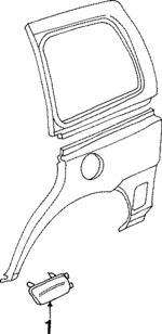 10240594 - Body: Body Side Molding for Oldsmobile: Silhouette Image