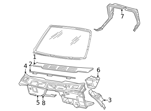 Cowl for 1996 Dodge B3500 #0
