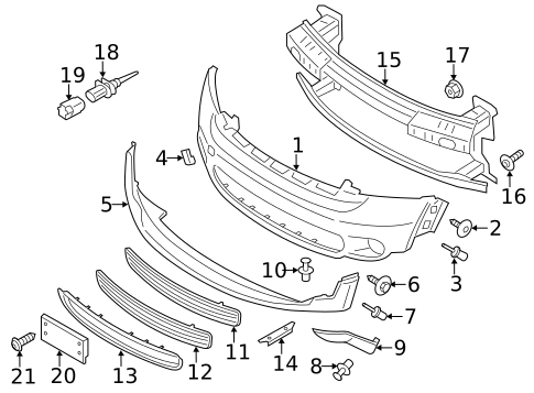 Bumper & Components - Front for 2014 Mini Cooper Countryman #0