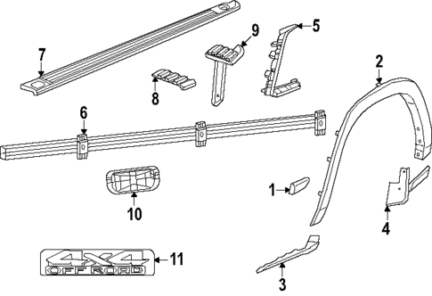 Exterior Trim - Pick UP Box for 2025 Ram 1500 #0