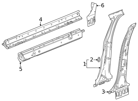 Center Pillar & Rocker for 2023 Buick Encore GX #0
