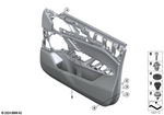 51415A7F757 - : Left Front Door Trim Panel for BMW Image