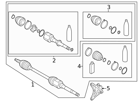 Drive Axles for 2025 Mitsubishi Outlander #0