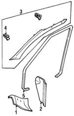6691060U00 - Body: Cowl Trim Insulator for Infiniti Image