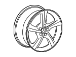 19302115 - Suspension: 20x10-Inch Aluminum 5-Spoke Rear Wheel for GM Image