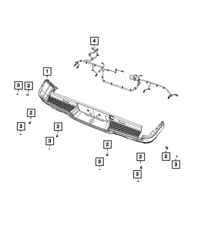 68475607AB - Electrical: Rear Fascia Wiring for Mopar Image