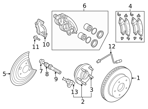 Hubs & Related Components for 2012 Ram 1500 #0