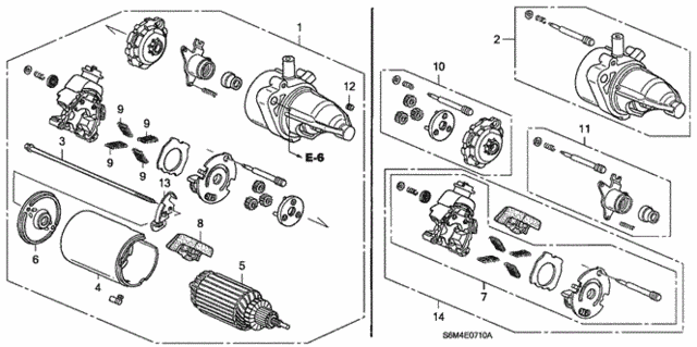 Starter Motor (Mitsuba) for 2002 Acura RSX #0