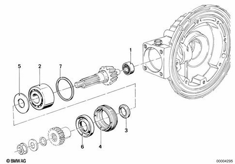 Gears with Bearings, Angle Gearbox Rear for 1992 BMW-Motorrad R 100 RS #1