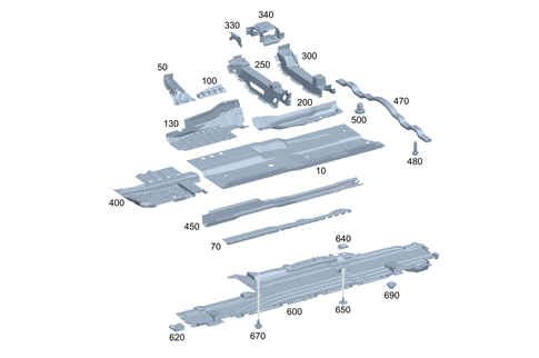 Front Floor for 2026 Mercedes-Benz GLC43 AMG #0