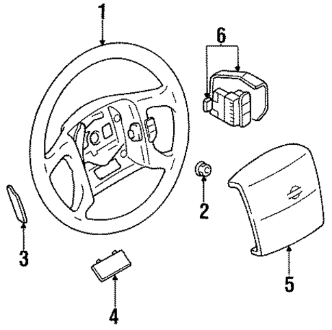 Steering Wheel & Trim for 1995 Nissan Maxima #0