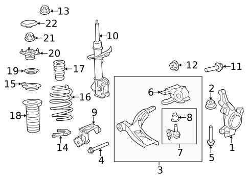 Suspension Components for 2012 Honda CR-V #0