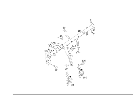 Crossmember Below Instrument Panel for 2016 Mercedes-Benz CLS63 AMG S #0