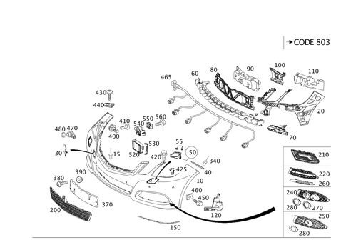 Front Bumper for 2014 Mercedes-Benz E400 #0