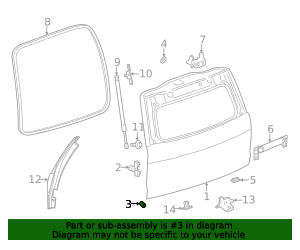 OEM NEW 2015-2019 GM Cadillac Chevrolet Yukon Lift Gate Lower Bumper GM ...