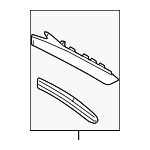 99756192304 - Body: Lower Weather-strip for Porsche: 911 Image