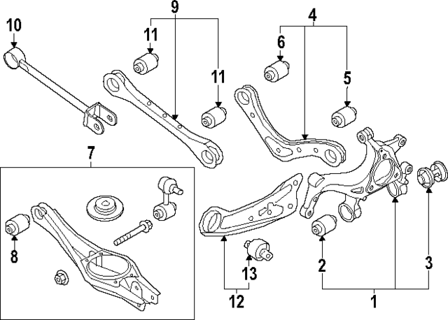 55210IB000 - : Lower Control Arm for Hyundai Image