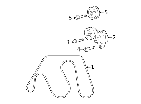 Belts & Pulleys for 2011 Lexus IS F #0