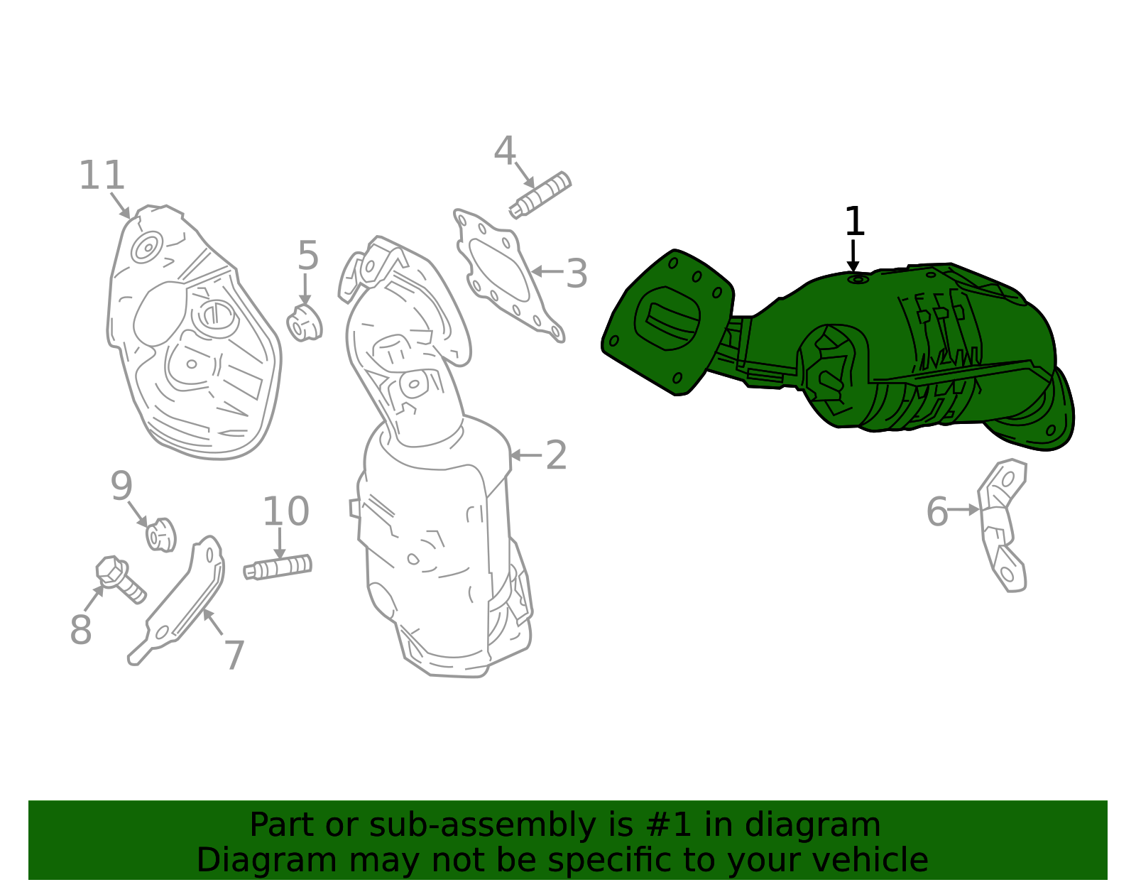 17140-0P331 - 2017-2020 Toyota - Exhaust Manifold | Toyota Parts Delivered