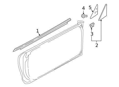 Exterior Trim - Door for 2017 Audi A3 Quattro #0