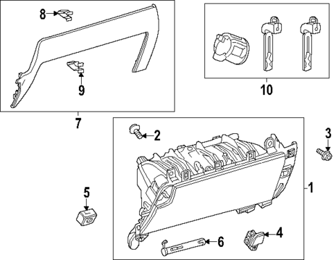 Glove Box for 2024 Lexus GX550 #0