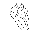 56961P8AA00 - Steering: Power Steering Pump Rear Bracket for Honda: Accord, Odyssey, Pilot Image