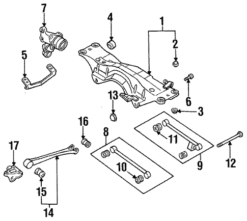 Rear Suspension for 1995 Subaru Legacy | OEM Parts Online