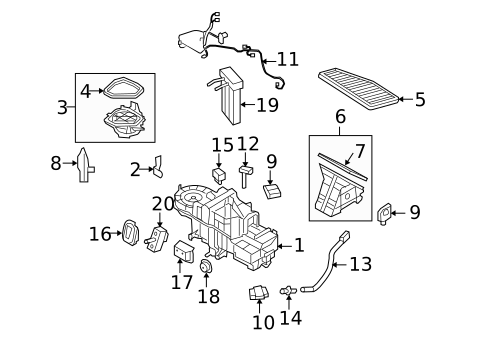 Condenser, Compressor & Lines for 2008 Mercury Mariner #2