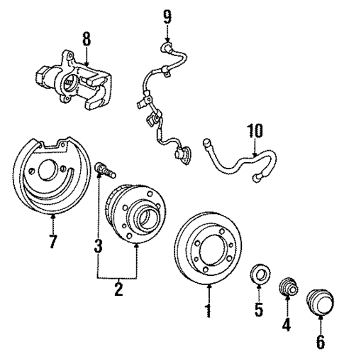 Anti-Lock Brakes for 1995 Hyundai Sonata #2
