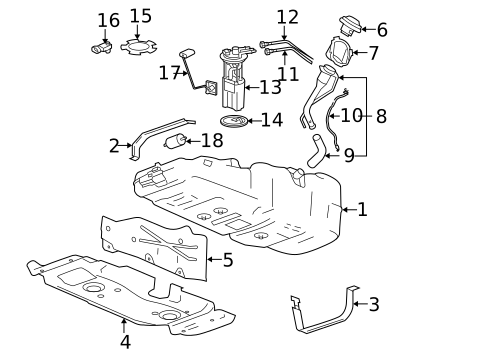 Hardware, Fasteners & Fittings for 2005 Chevrolet Colorado #0