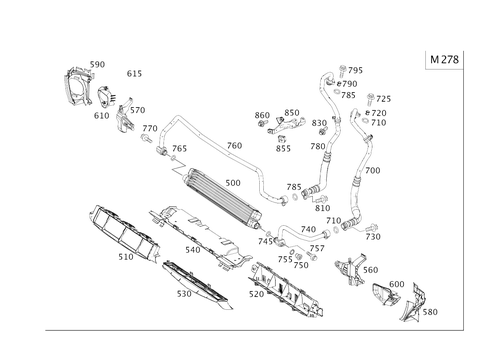 Oil Cooler for 2018 Mercedes-Benz CLS 63 AMG&reg; S #0