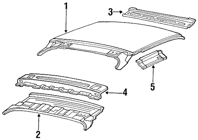 4206821 - Body: Roof Panel for Mopar Image