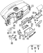 6QH67LXHAA - : Steering Column Shroud for Mopar Image