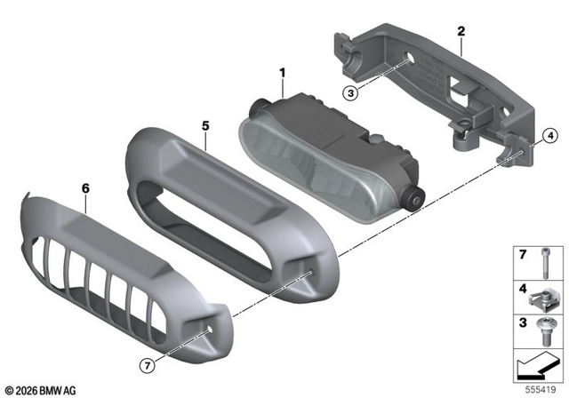63179898784 - : Trim Auxiliary Headlight for BMW-Motorrad Image