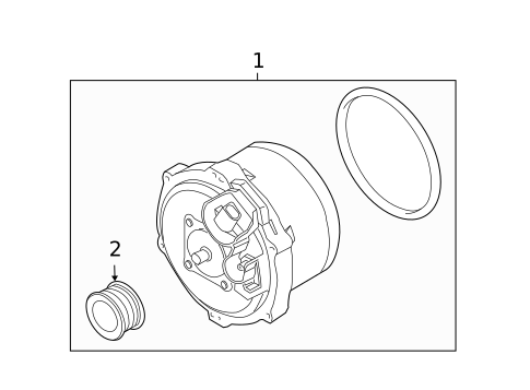 Alternator for 2010 Land Rover Range Rover #1