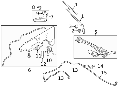 Wiper & Washer Components for 2020 INFINITI QX80 #0