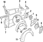 20628914 - Body: Hinge Plate for Buick: Skylark, Somerset, Somerset Regal | Oldsmobile: Calais, Cutlass Calais | Pontiac: Grand Am Image image