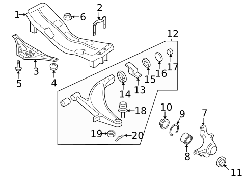 Suspension, Springs & Related Components for 2005 Subaru Impreza #0