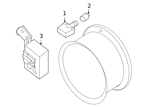 Tire Pressure Monitor Components for 2011 Nissan Altima #0