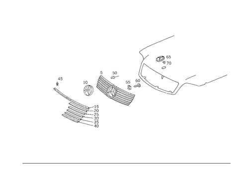 Radiator Grill for 1993 Mercedes-Benz 600SL #0