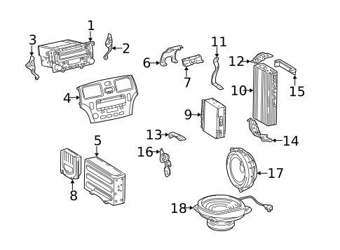 Sound System for 2003 Lexus ES300 #0