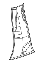 6QH12TX7AA - Body: Lower Center Pillar Trim for Jeep: Grand Cherokee, Grand Cherokee L Image