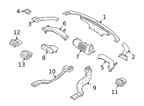 Ducts for 2011 Mercury Milan #0