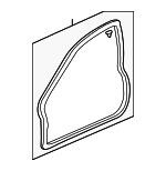 72350S0KA01 - Body: Weatherstrip for Acura: TL Image