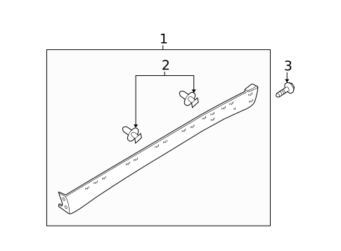Exterior Trim - Pillars for 2005 Mazda Tribute #0
