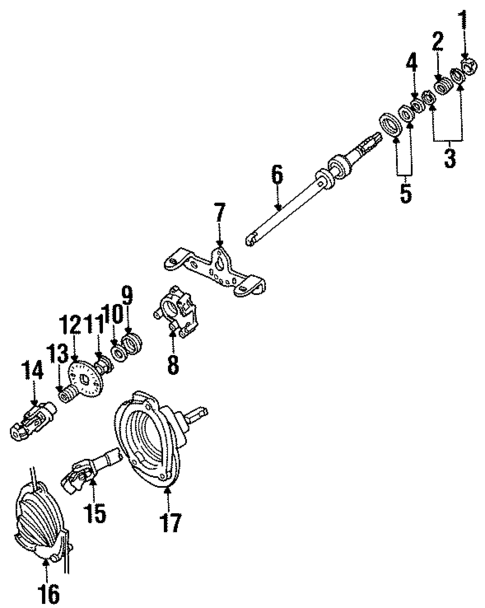Shaft & Internal Components for 1999 Mercury Sable #0
