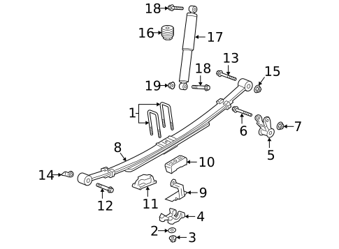 Rear Suspension for 2022 GMC Sierra 1500 Limited #1