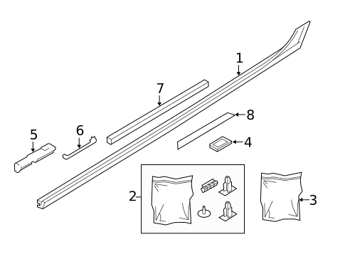 Exterior Trim - Pillars for 2013 Audi A6 #0