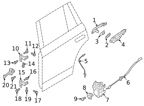 Lock & Hardware for 2019 Volvo S90 #7