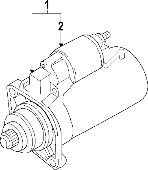 Starter for 2016 Volkswagen Touareg #1